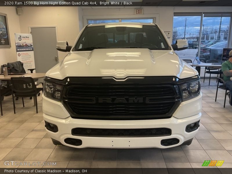 Bright White / Black 2020 Ram 1500 Big Horn Night Edition Quad Cab 4x4