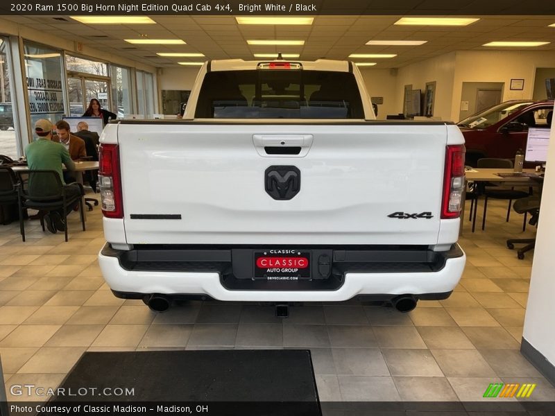 Bright White / Black 2020 Ram 1500 Big Horn Night Edition Quad Cab 4x4
