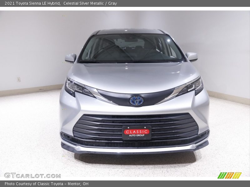 Celestial Silver Metallic / Gray 2021 Toyota Sienna LE Hybrid