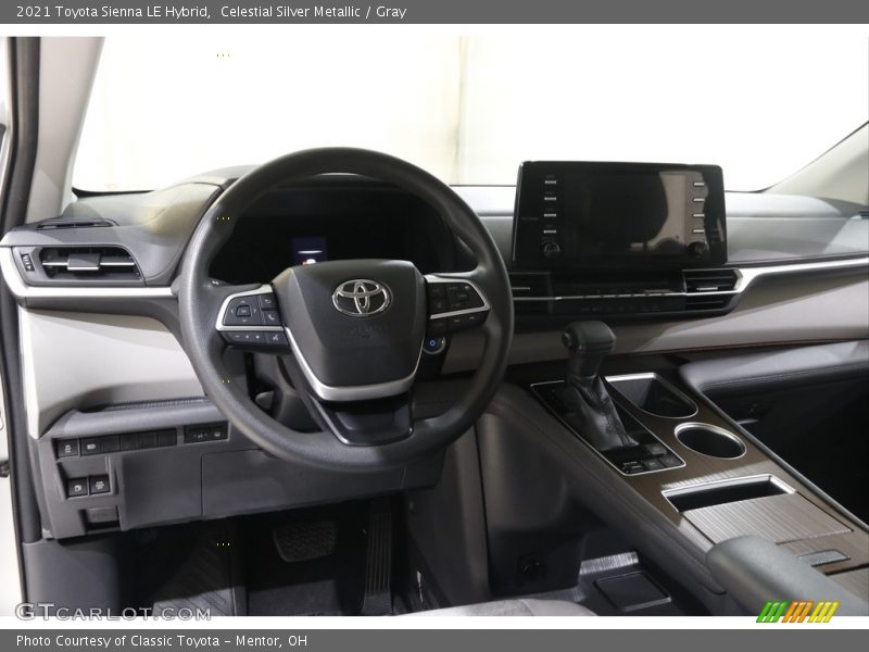 Celestial Silver Metallic / Gray 2021 Toyota Sienna LE Hybrid