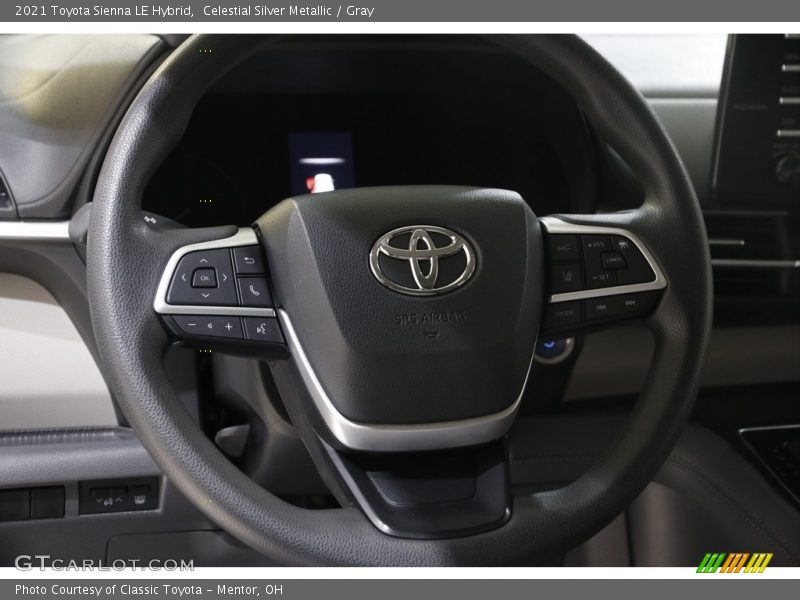 Celestial Silver Metallic / Gray 2021 Toyota Sienna LE Hybrid