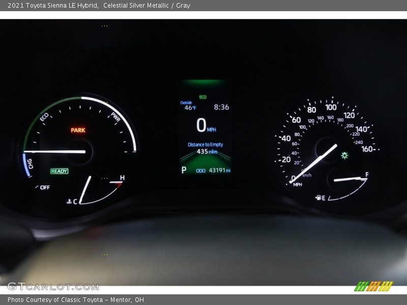 Celestial Silver Metallic / Gray 2021 Toyota Sienna LE Hybrid