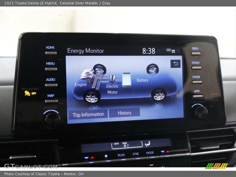 Controls of 2021 Sienna LE Hybrid