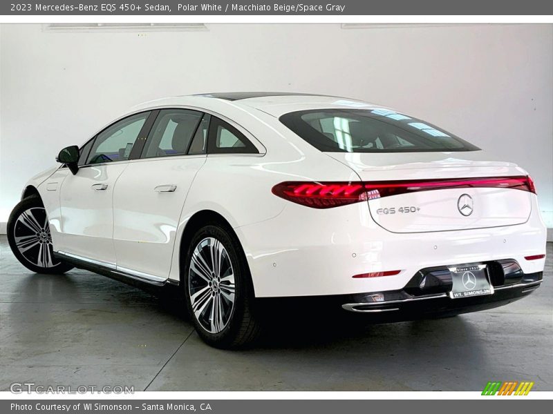 Polar White / Macchiato Beige/Space Gray 2023 Mercedes-Benz EQS 450+ Sedan