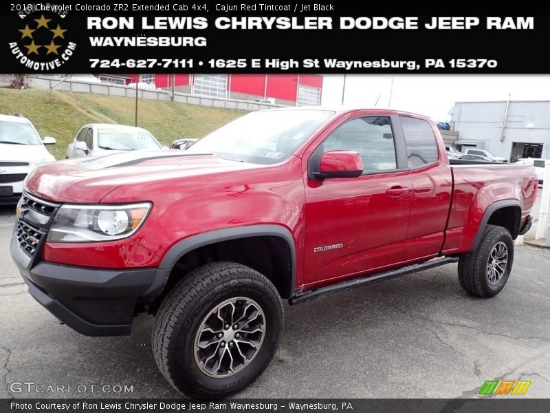 Cajun Red Tintcoat / Jet Black 2018 Chevrolet Colorado ZR2 Extended Cab 4x4