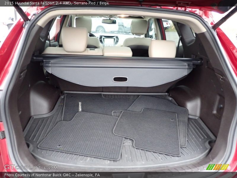 Serrano Red / Beige 2015 Hyundai Santa Fe Sport 2.4 AWD