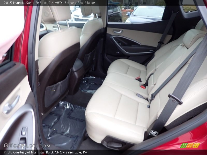 Serrano Red / Beige 2015 Hyundai Santa Fe Sport 2.4 AWD
