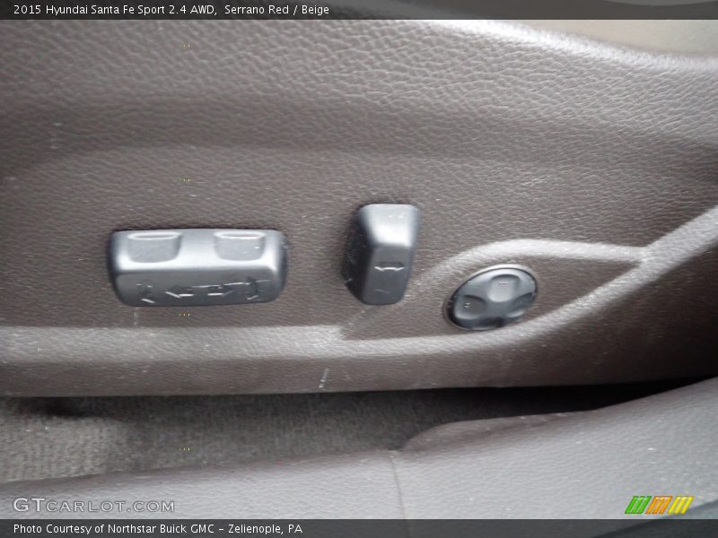 Serrano Red / Beige 2015 Hyundai Santa Fe Sport 2.4 AWD