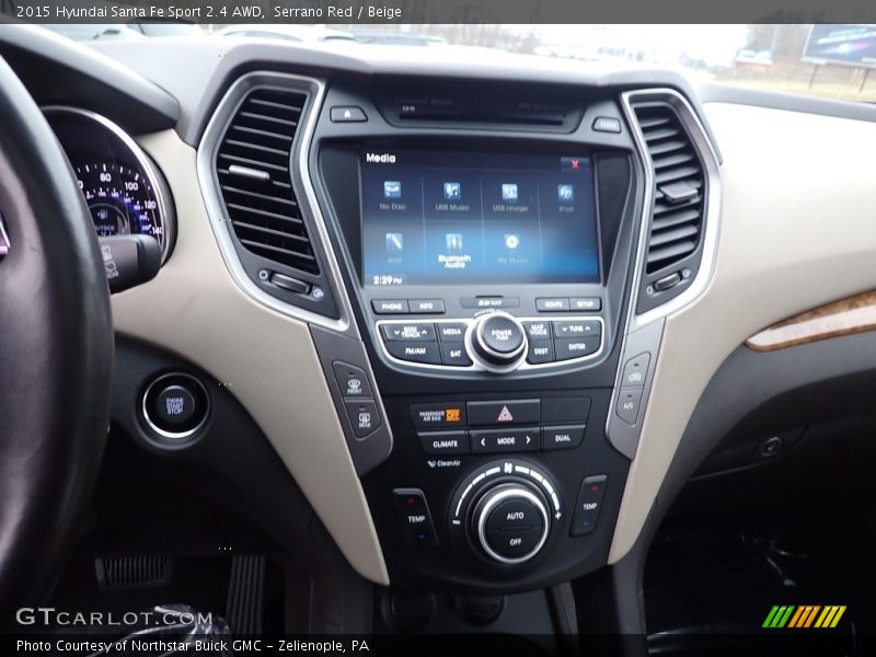 Serrano Red / Beige 2015 Hyundai Santa Fe Sport 2.4 AWD