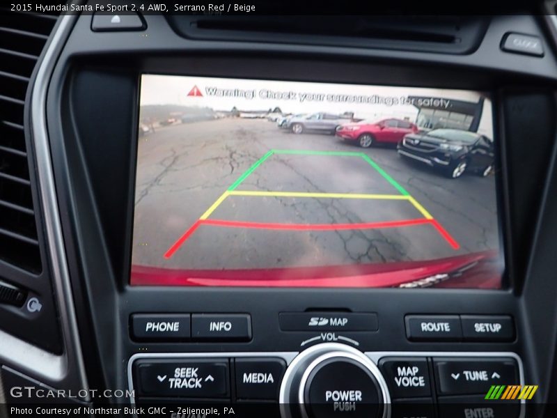 Serrano Red / Beige 2015 Hyundai Santa Fe Sport 2.4 AWD