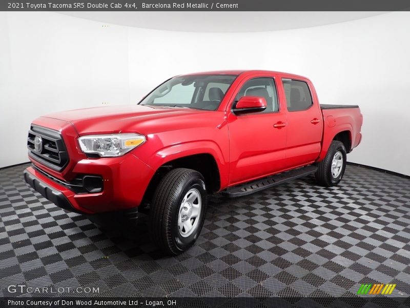 Barcelona Red Metallic / Cement 2021 Toyota Tacoma SR5 Double Cab 4x4