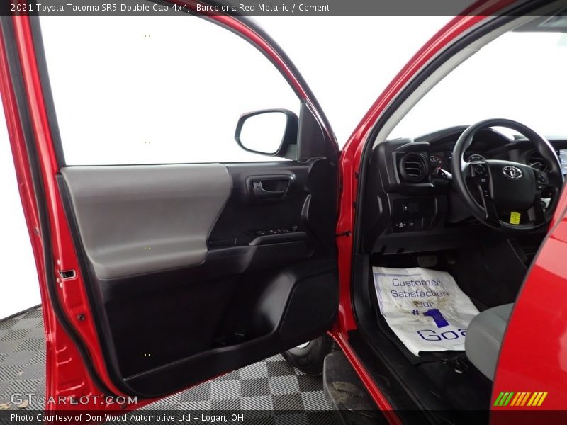 Barcelona Red Metallic / Cement 2021 Toyota Tacoma SR5 Double Cab 4x4