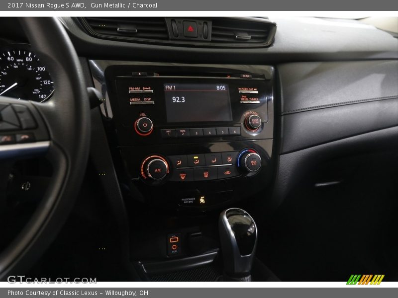 Gun Metallic / Charcoal 2017 Nissan Rogue S AWD