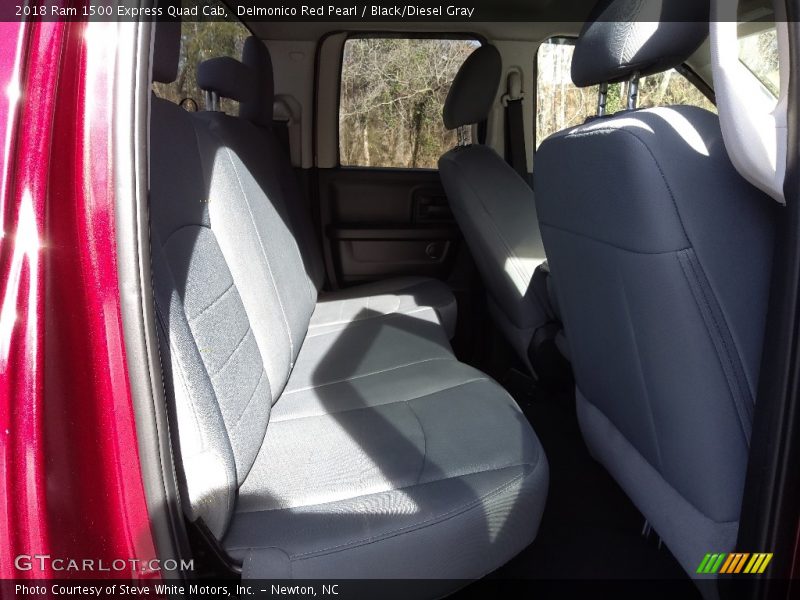 Delmonico Red Pearl / Black/Diesel Gray 2018 Ram 1500 Express Quad Cab