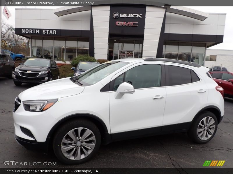 Summit White / Ebony 2019 Buick Encore Preferred