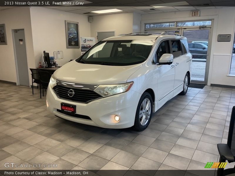 Pearl White / Gray 2013 Nissan Quest 3.5 LE