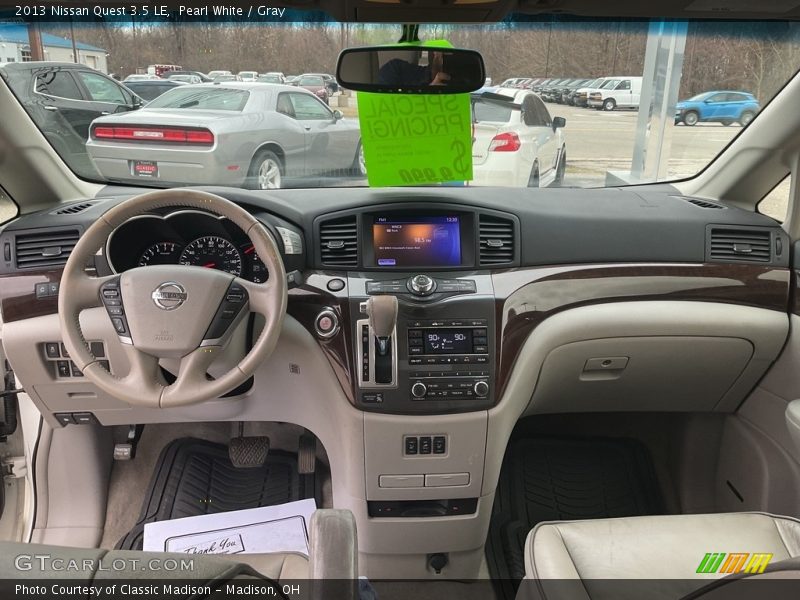 Pearl White / Gray 2013 Nissan Quest 3.5 LE