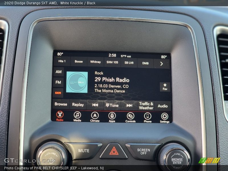 White Knuckle / Black 2020 Dodge Durango SXT AWD