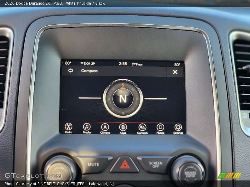 White Knuckle / Black 2020 Dodge Durango SXT AWD