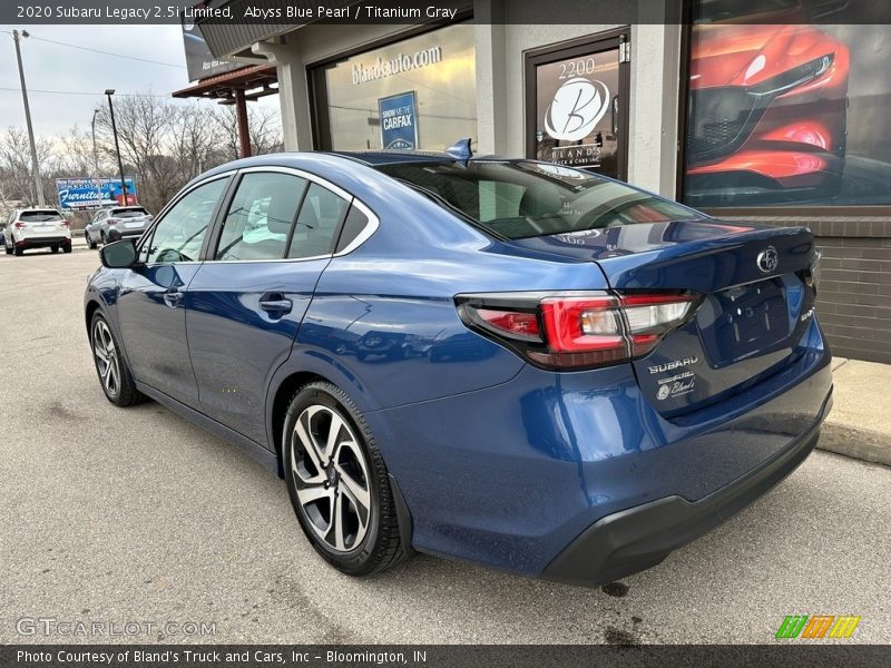 Abyss Blue Pearl / Titanium Gray 2020 Subaru Legacy 2.5i Limited