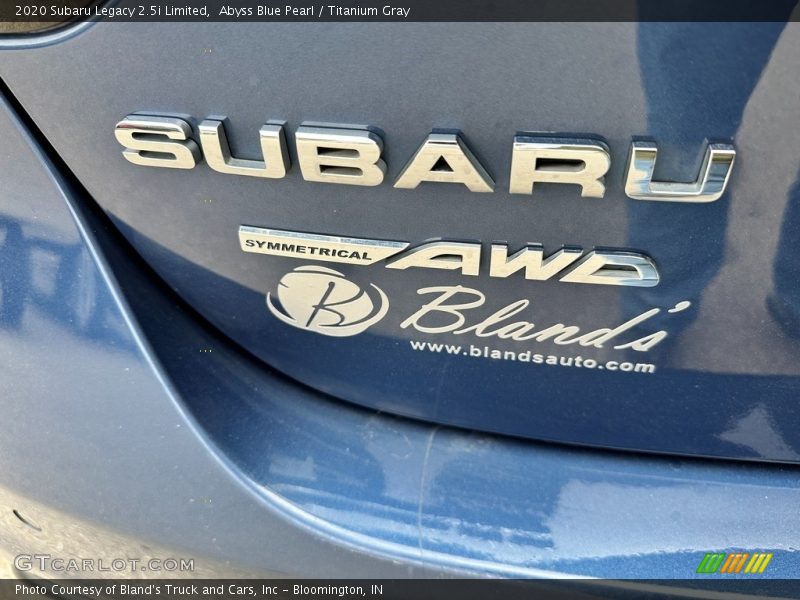 Abyss Blue Pearl / Titanium Gray 2020 Subaru Legacy 2.5i Limited
