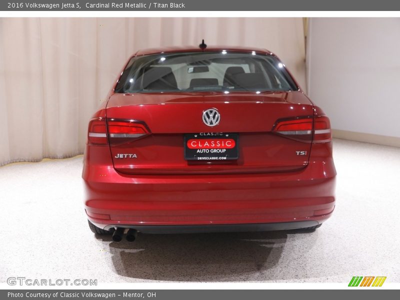 Cardinal Red Metallic / Titan Black 2016 Volkswagen Jetta S