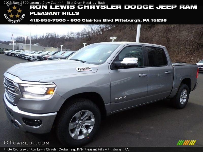 Billet Silver Metallic / Black 2023 Ram 1500 Laramie Crew Cab 4x4