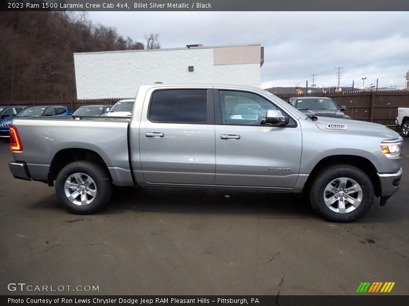 Billet Silver Metallic / Black 2023 Ram 1500 Laramie Crew Cab 4x4