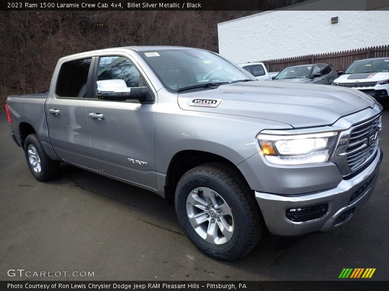 Billet Silver Metallic / Black 2023 Ram 1500 Laramie Crew Cab 4x4