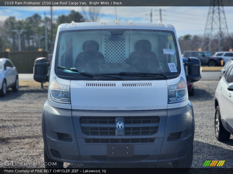 Bright White / Black 2018 Ram ProMaster 1500 Low Roof Cargo Van