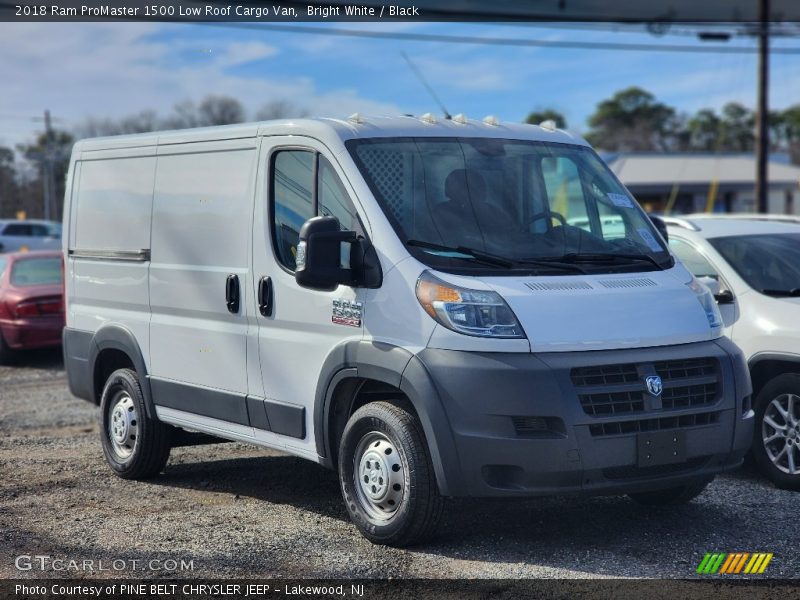 Bright White / Black 2018 Ram ProMaster 1500 Low Roof Cargo Van