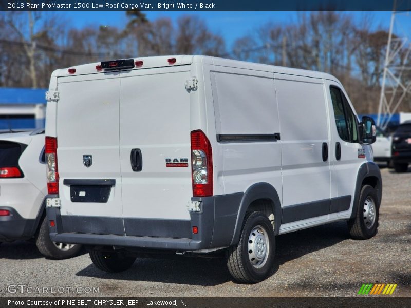 Bright White / Black 2018 Ram ProMaster 1500 Low Roof Cargo Van