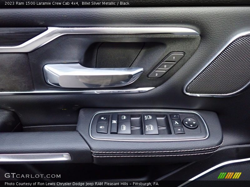 Billet Silver Metallic / Black 2023 Ram 1500 Laramie Crew Cab 4x4