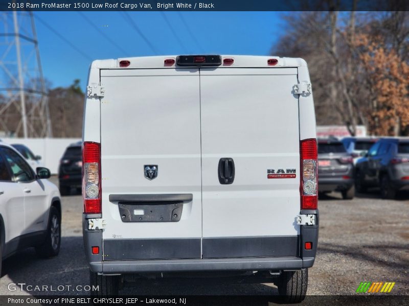 Bright White / Black 2018 Ram ProMaster 1500 Low Roof Cargo Van