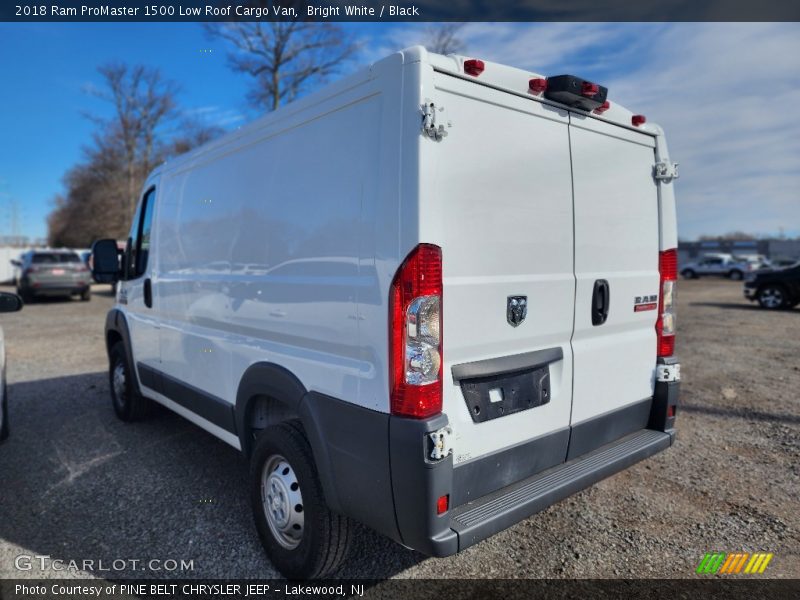 Bright White / Black 2018 Ram ProMaster 1500 Low Roof Cargo Van