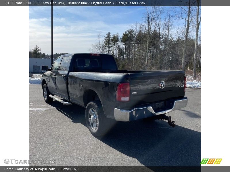 Brilliant Black Crystal Pearl / Black/Diesel Gray 2017 Ram 2500 SLT Crew Cab 4x4
