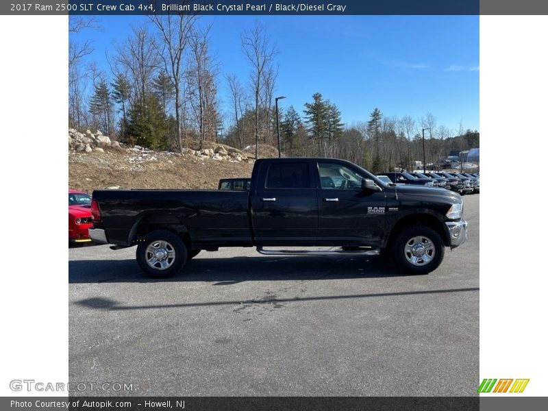 Brilliant Black Crystal Pearl / Black/Diesel Gray 2017 Ram 2500 SLT Crew Cab 4x4