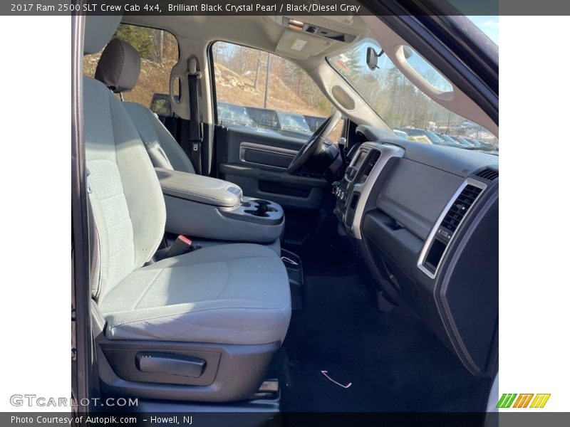 Brilliant Black Crystal Pearl / Black/Diesel Gray 2017 Ram 2500 SLT Crew Cab 4x4