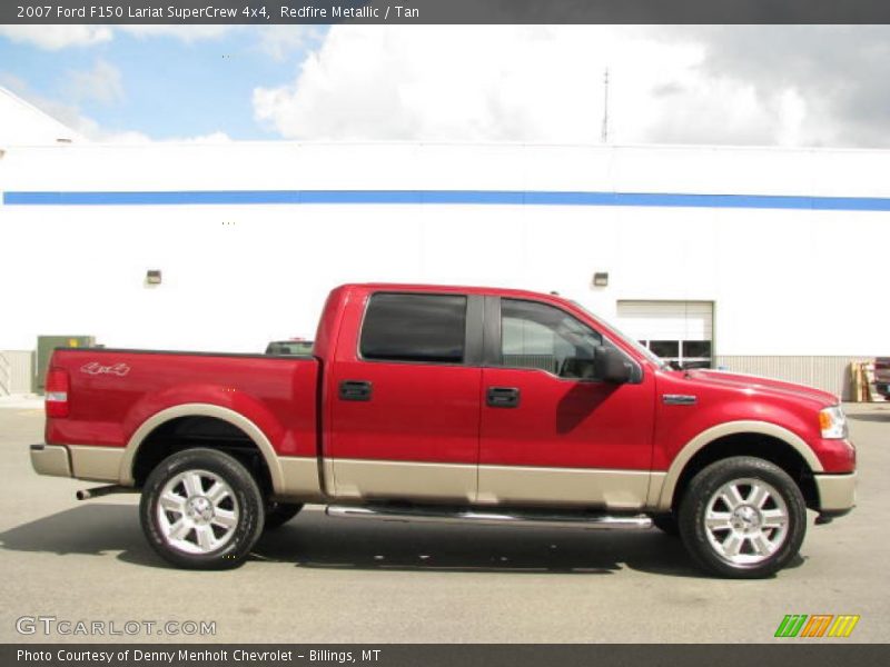 Redfire Metallic / Tan 2007 Ford F150 Lariat SuperCrew 4x4