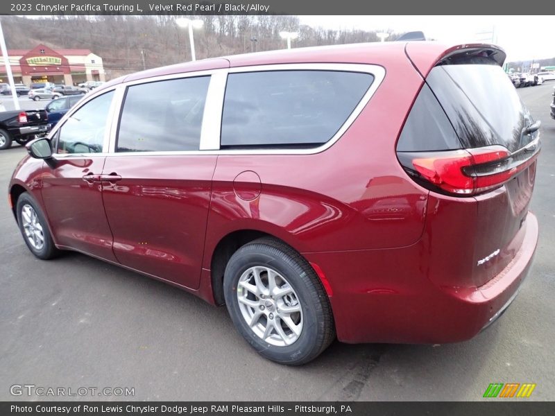 Velvet Red Pearl / Black/Alloy 2023 Chrysler Pacifica Touring L