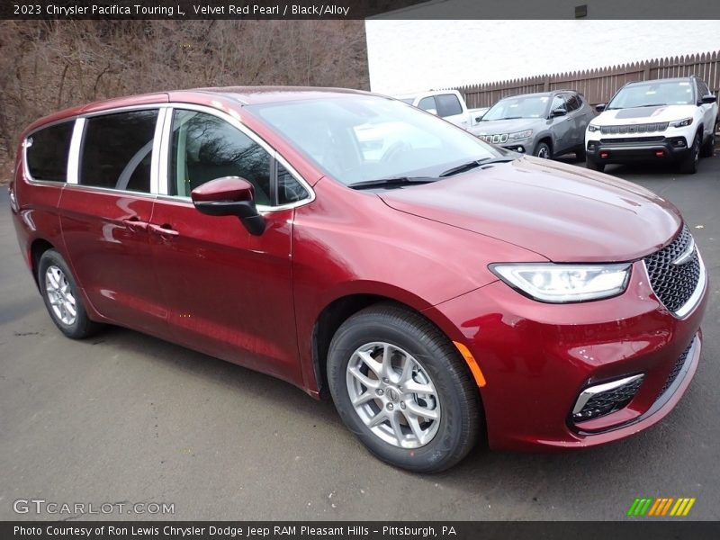 Velvet Red Pearl / Black/Alloy 2023 Chrysler Pacifica Touring L
