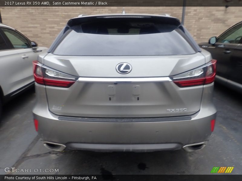 Satin Cashmere Metallic / Black 2017 Lexus RX 350 AWD
