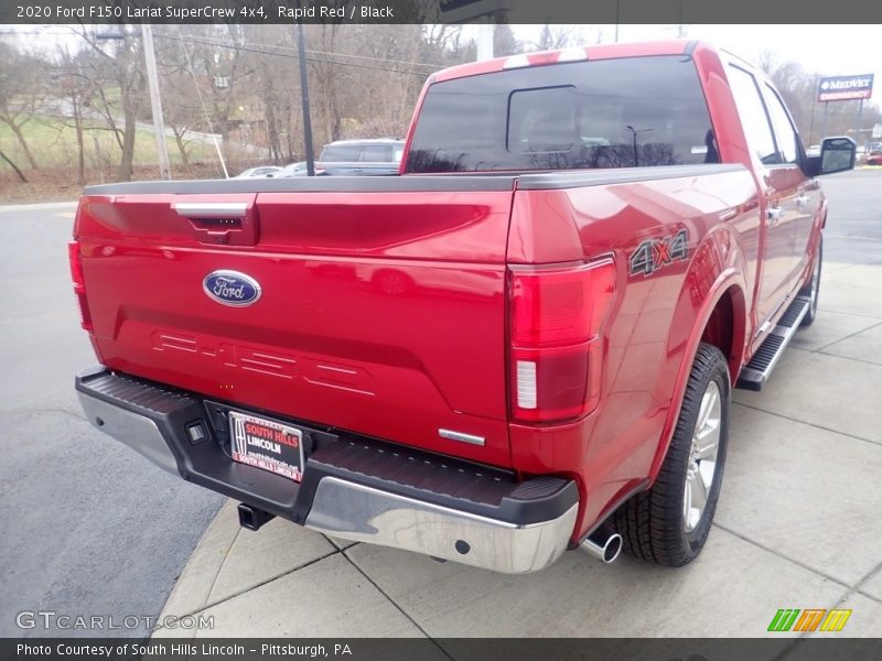 Rapid Red / Black 2020 Ford F150 Lariat SuperCrew 4x4