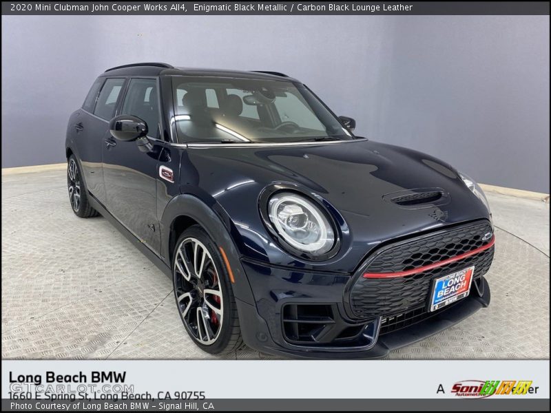 Enigmatic Black Metallic / Carbon Black Lounge Leather 2020 Mini Clubman John Cooper Works All4