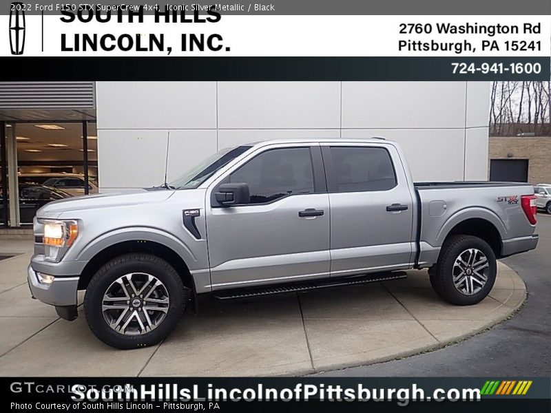Iconic Silver Metallic / Black 2022 Ford F150 STX SuperCrew 4x4