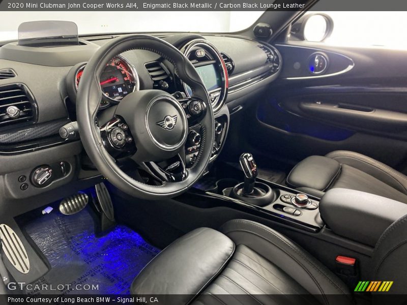  2020 Clubman John Cooper Works All4 Carbon Black Lounge Leather Interior