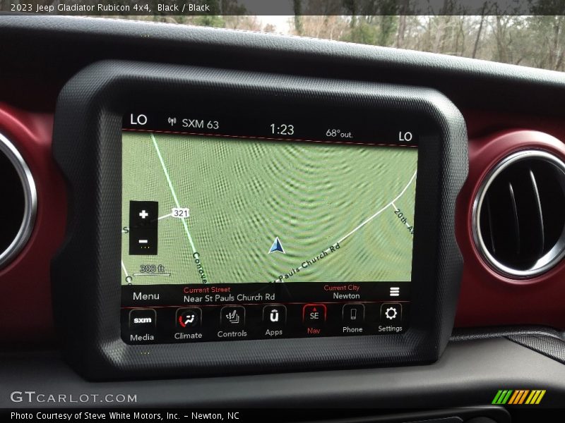 Navigation of 2023 Gladiator Rubicon 4x4