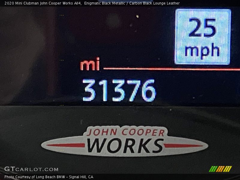 Enigmatic Black Metallic / Carbon Black Lounge Leather 2020 Mini Clubman John Cooper Works All4