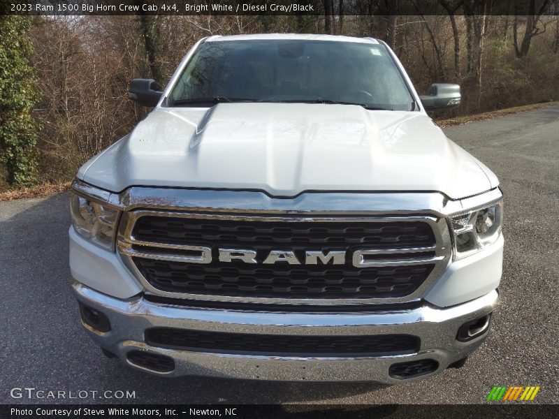 Bright White / Diesel Gray/Black 2023 Ram 1500 Big Horn Crew Cab 4x4