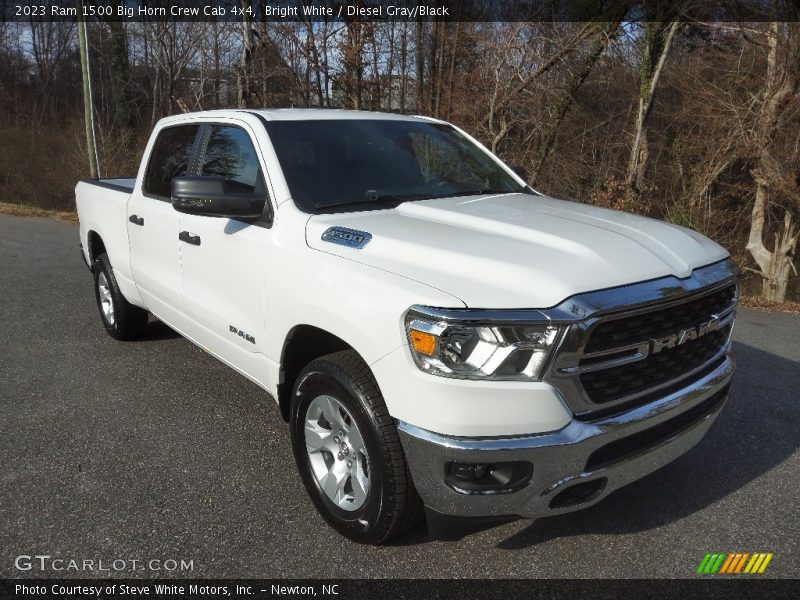 Bright White / Diesel Gray/Black 2023 Ram 1500 Big Horn Crew Cab 4x4